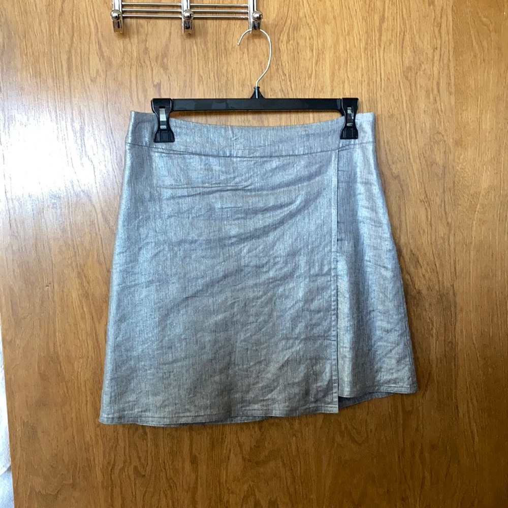 Eileen Fisher silver skirt